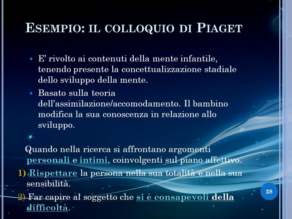 TECNICHE DEL COLLOQUIO PSICOLOGICO ppt video online scaricare